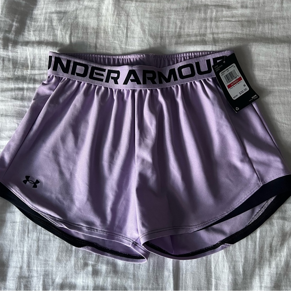 Purple Under Armour Running Shorts